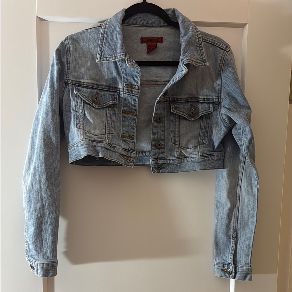 Red Fox Cropped Denim Jacket